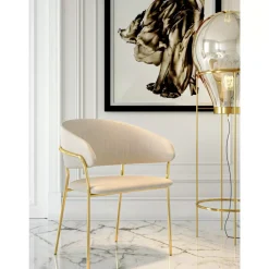 Armlehnstuhl Belle Creme (2/Set)