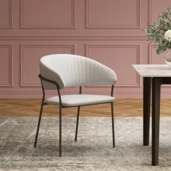 Armlehnstuhl Belle Hellgrau (2/Set)