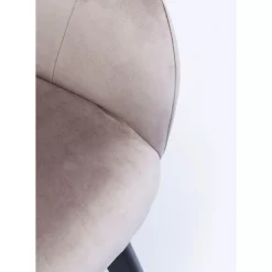 Armlehnstuhl Black Lady Velvet Grau