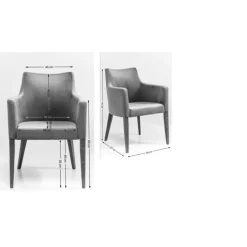 Armlehnstuhl Dark Brown Mode Sublime