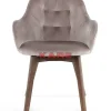 Armlehnstuhl Dark Lady Velvet Grau
