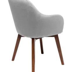 Armlehnstuhl Dark Lady Velvet Grau