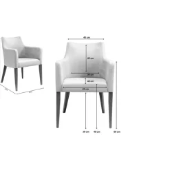 Armlehnstuhl Mode Velvet Petrol