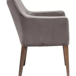 Armlehnstuhl Mode Velvet Grau