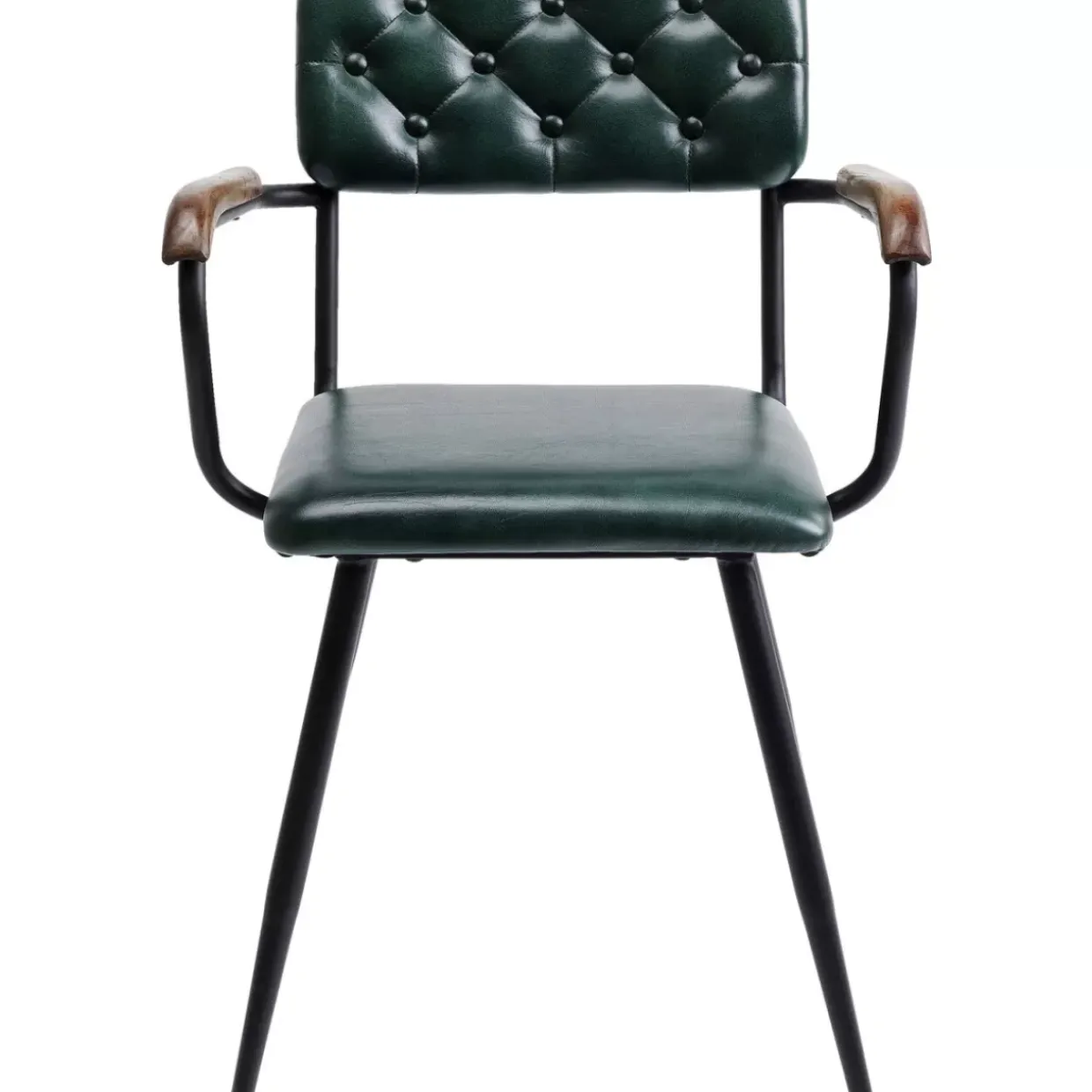 Armlehnstuhl Salsa Leder Dunkelgrun