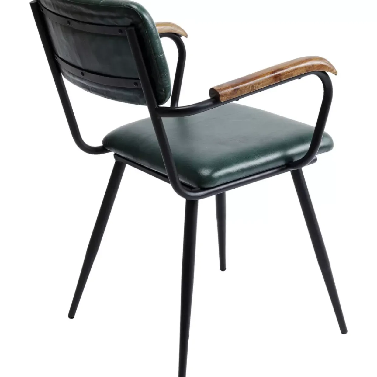 Armlehnstuhl Salsa Leder Dunkelgrun