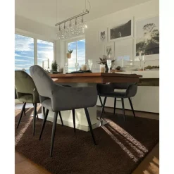 Armlehnstuhl San Francisco Grau