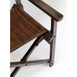 Armlehnstuhl Twist Leder Braun