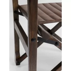 Armlehnstuhl Twist Leder Braun