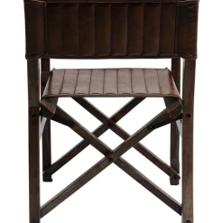 Armlehnstuhl Twist Leder Braun