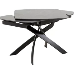 Ausziehtisch Twist Schwarz 120(30+30)X90Cm