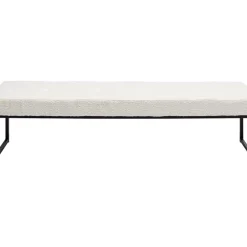 Bank Smart Boucle Creme Schwarz 150Cm