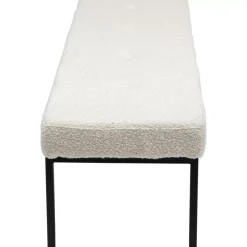 Bank Smart Boucle Creme Schwarz 150Cm