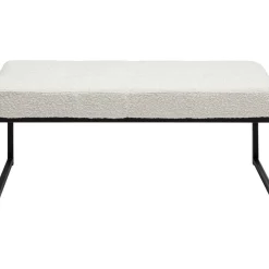 Bank Smart Boucle Creme Schwarz 90Cm