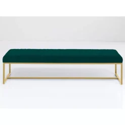 Bank Smart Dunkelgrun Messing 150X40Cm