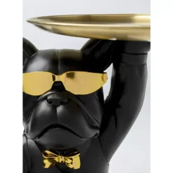 Beistelltisch Cool Bulldog Tray Schwarz 34X55Cm