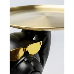 Beistelltisch Cool Bulldog Tray Schwarz 34X55Cm