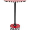 Beistelltisch Domero Checkers Rot O40Cm