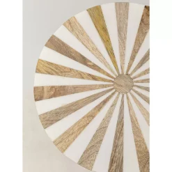 Beistelltisch Domero Cirque Gold Weis O25Cm