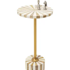 Beistelltisch Domero Cirque Gold Weis O25Cm