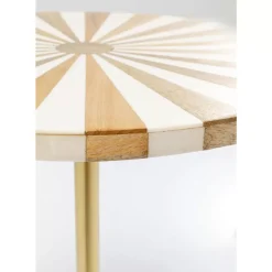 Beistelltisch Domero Cirque Gold Weis O40Cm