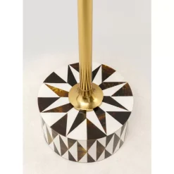 Beistelltisch Domero Star Braun Weis O25Cm