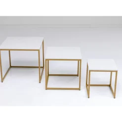 Beistelltisch Key West Gold (3/Set)