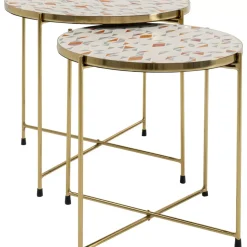 Beistelltisch Priya Weis (2/Set)