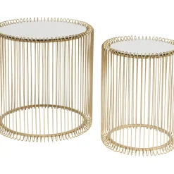 Beistelltisch Wire Messing (2/Set) O44Cm