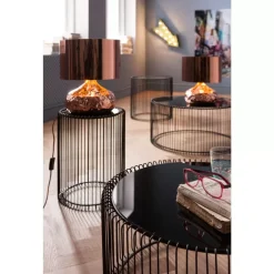 Beistelltisch Wire Schwarz (2/Set) O44Cm