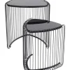 Beistelltisch Wire Triangle Schwarz (2/Set)