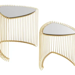 Beistelltisch Wire Triangle Gold (2/Set)
