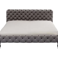 Bett Desire Velvet Silbergrau 160X200 Cm