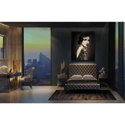 Bild Glas Beauty Lady 120X150Cm