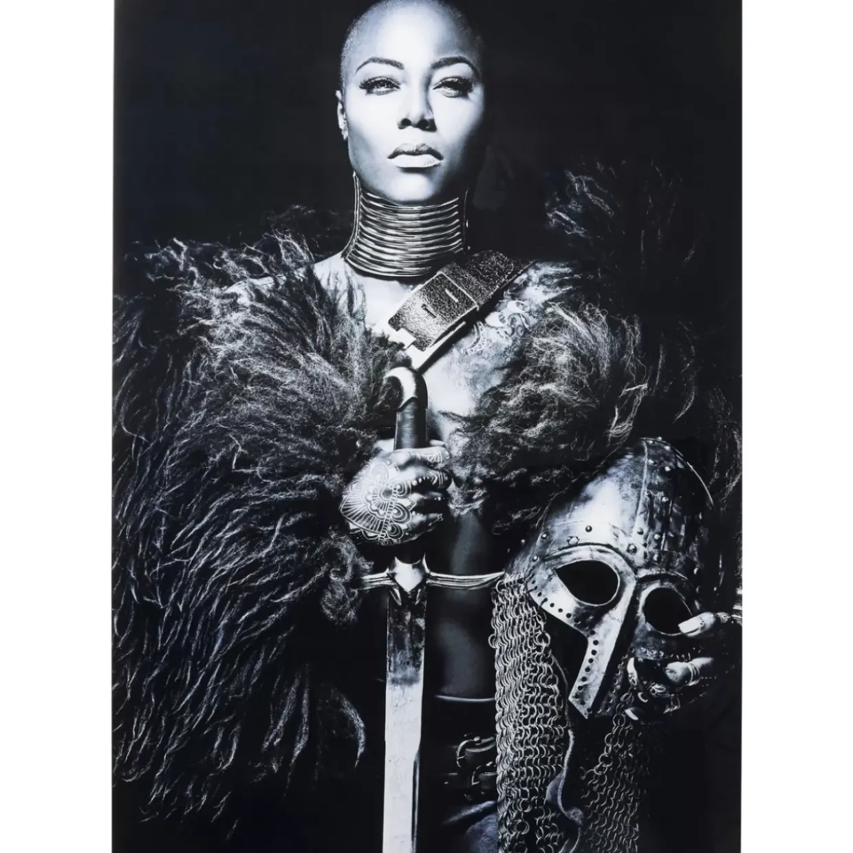 Bild Glas Lady Knight 100X150Cm