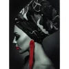 Bild Glas Lady Red Earring 80X120