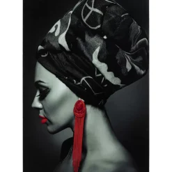 Bild Glas Lady Red Earring 80X120