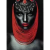 Bild Glas Lady Red Lips 80X120