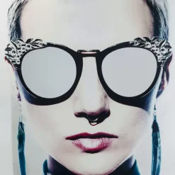 Bild Glas Metallic Girlie 120X120Cm