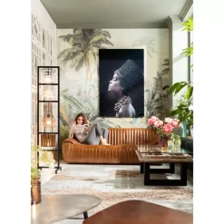 Bild Glas Royal Headdress Profile 100X150Cm