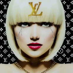 Bild Glas Runny Eyes 80X80