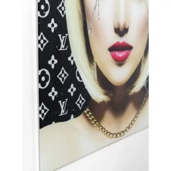 Bild Glas Runny Eyes 80X80