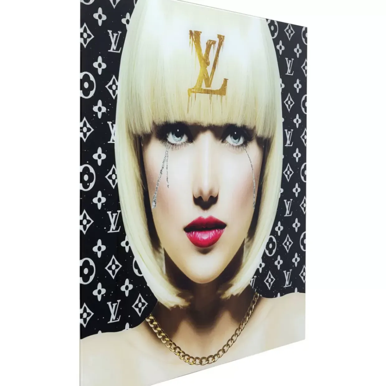 Bild Glas Runny Eyes 80X80