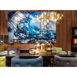 Bild Glas Triptychon Wave 240X160Cm (3/Set)