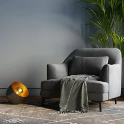 Bodenleuchte Apollon Smooth Schwarz O28Cm