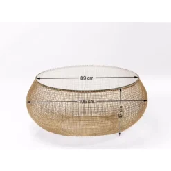 Couchtisch Cesta Gold