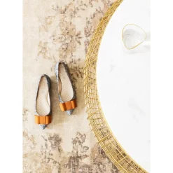 Couchtisch Cesta Marmor Gold O100Cm