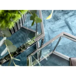 Couchtisch Comb Silber 45