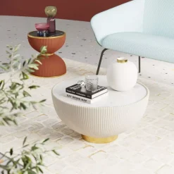 Couchtisch Endless Vegas Weis O71Cm