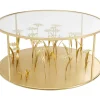 Couchtisch Flower Meadow Gold O80